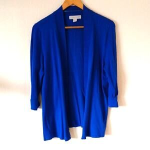 Laura Ashley Royal Blue Cardigan 3 Quarter Sleeves